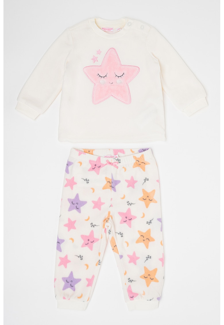 Pijama din fleece cu stele