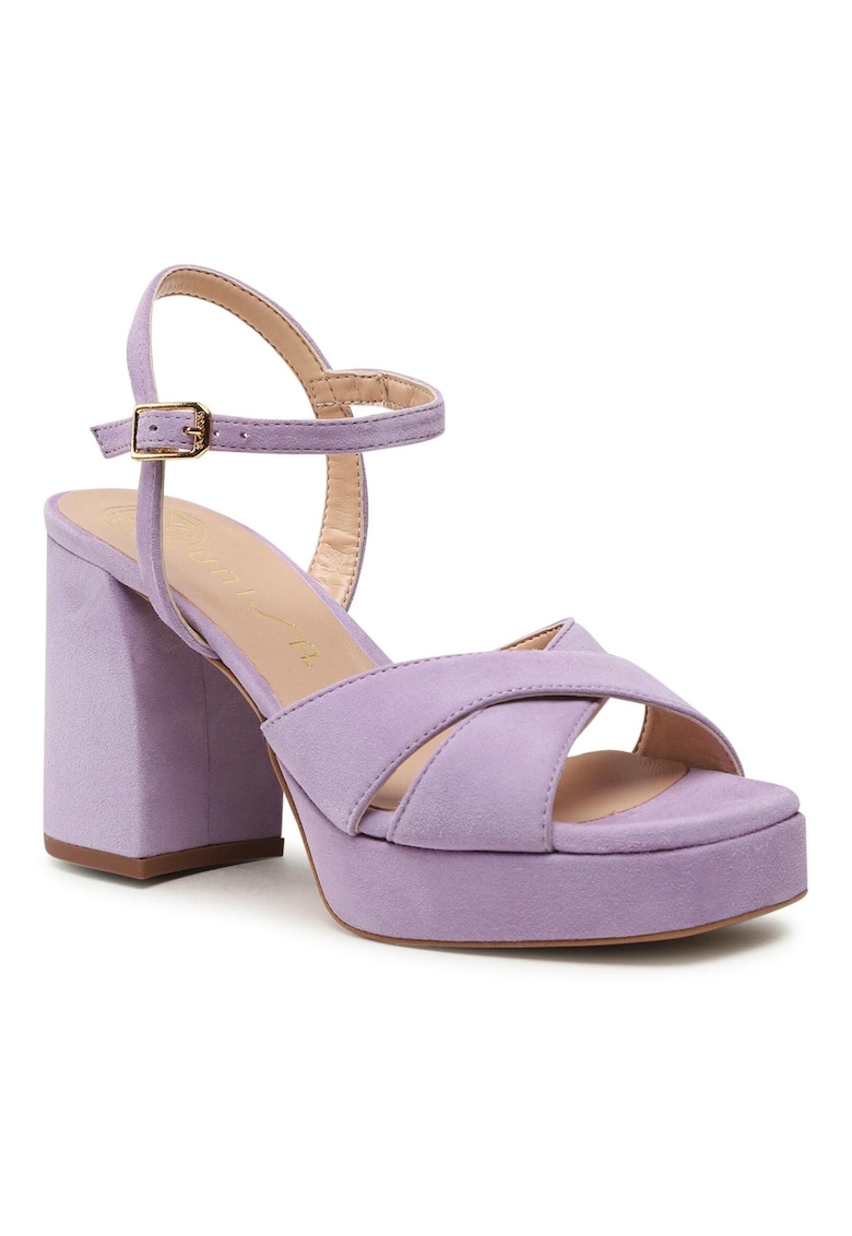 Sandale dama - 302828173 - Piele naturala - Violet