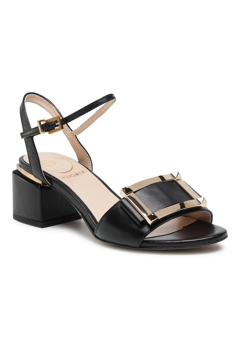 Sandale dama - 29456 - Piele naturala - Negru