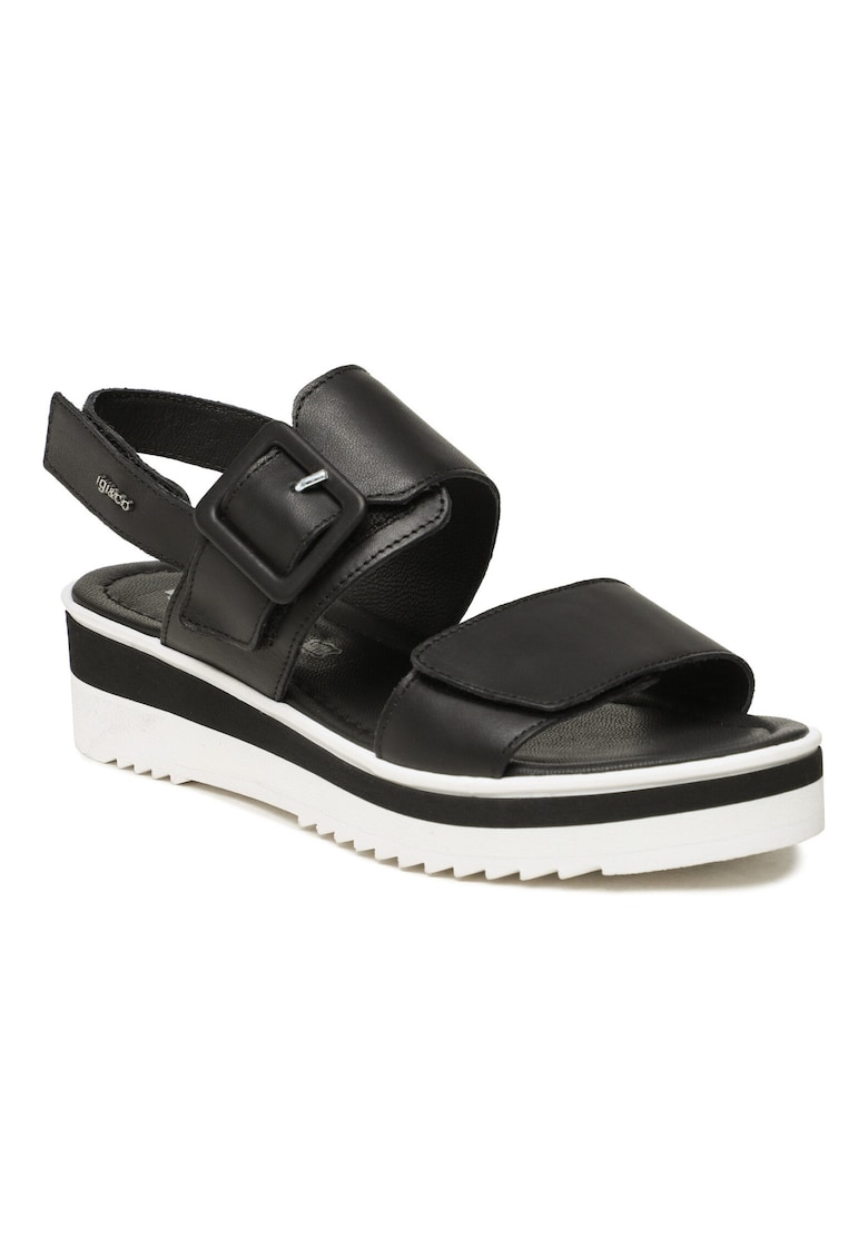 Sandale dama - 302961498 - Piele naturala - Negru