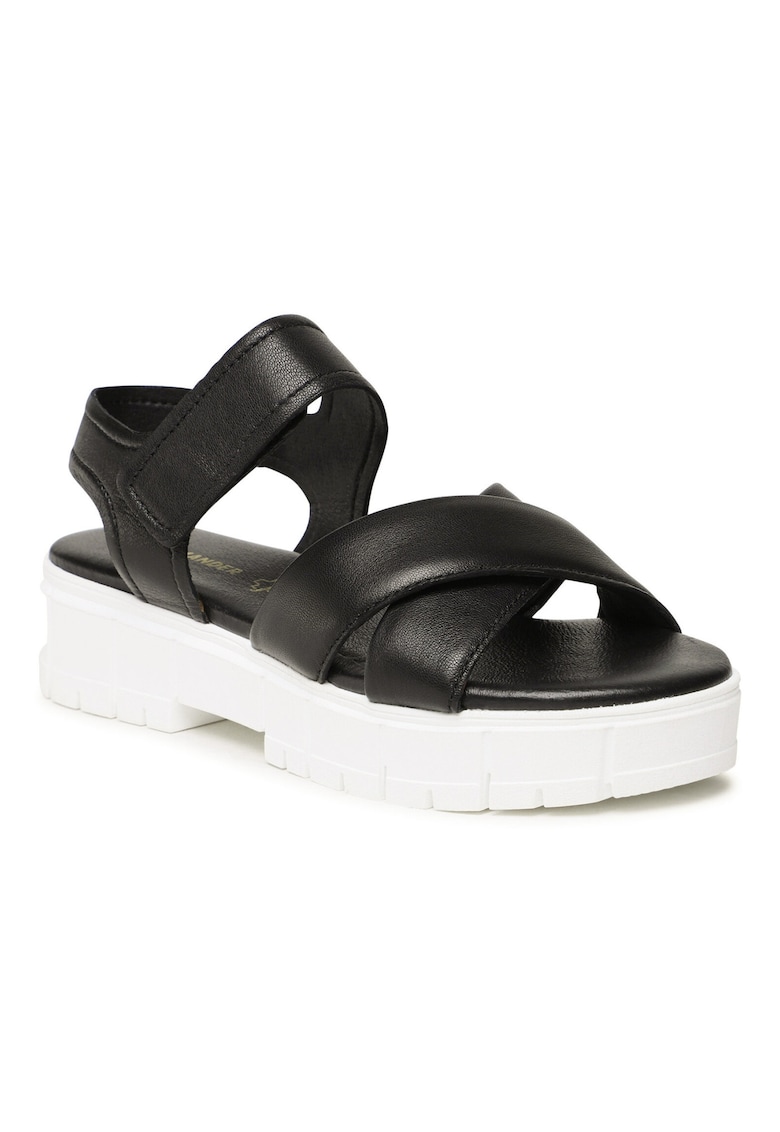 Sandale dama - 302088768 - Piele naturala - Negru