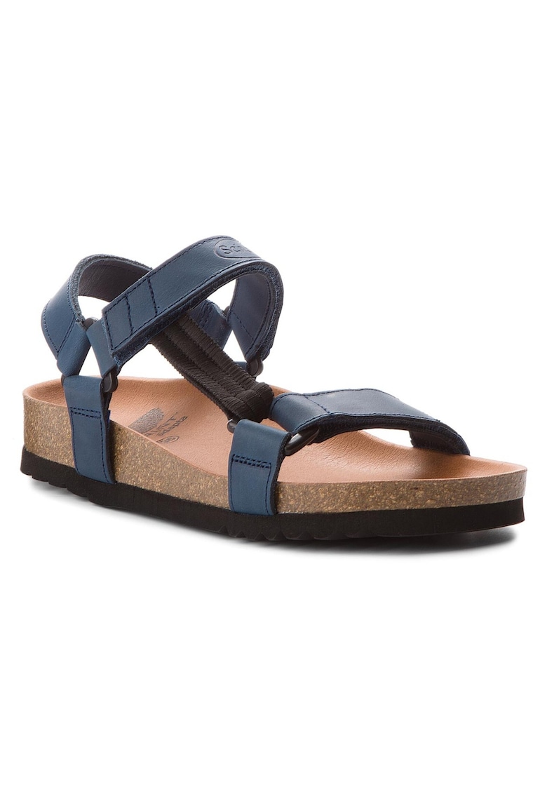 Sandale dama - 200022666 - Piele naturala - Piele nabuc - Albastru marin - Bleumarin