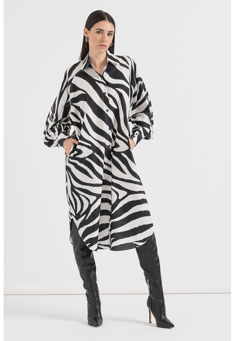 Rochie-camasa cu model zebra Kameran
