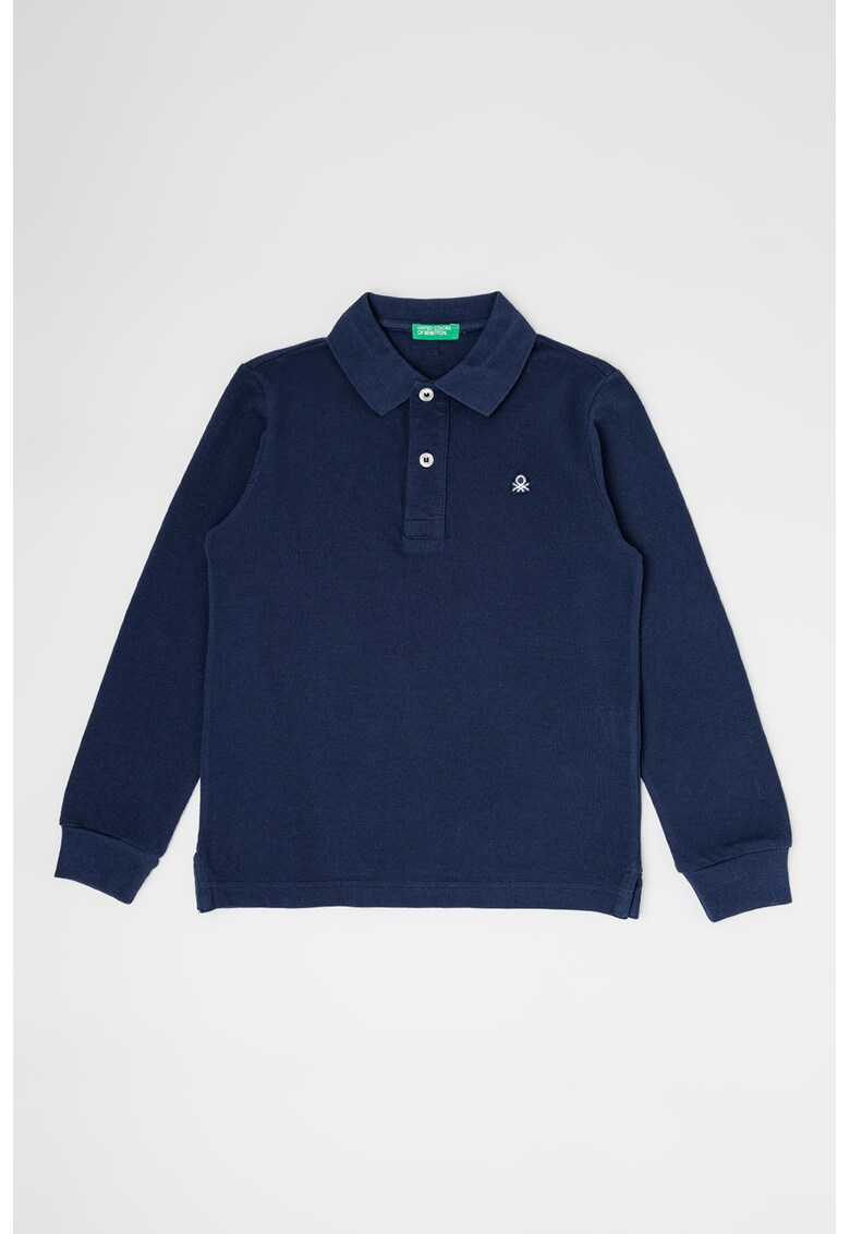 Bluza polo slim fit de bumbac organic