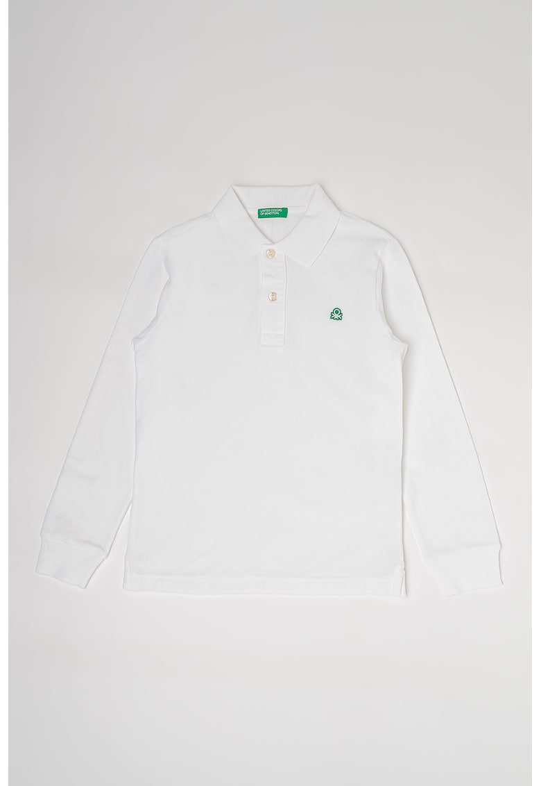Bluza polo slim fit de bumbac organic
