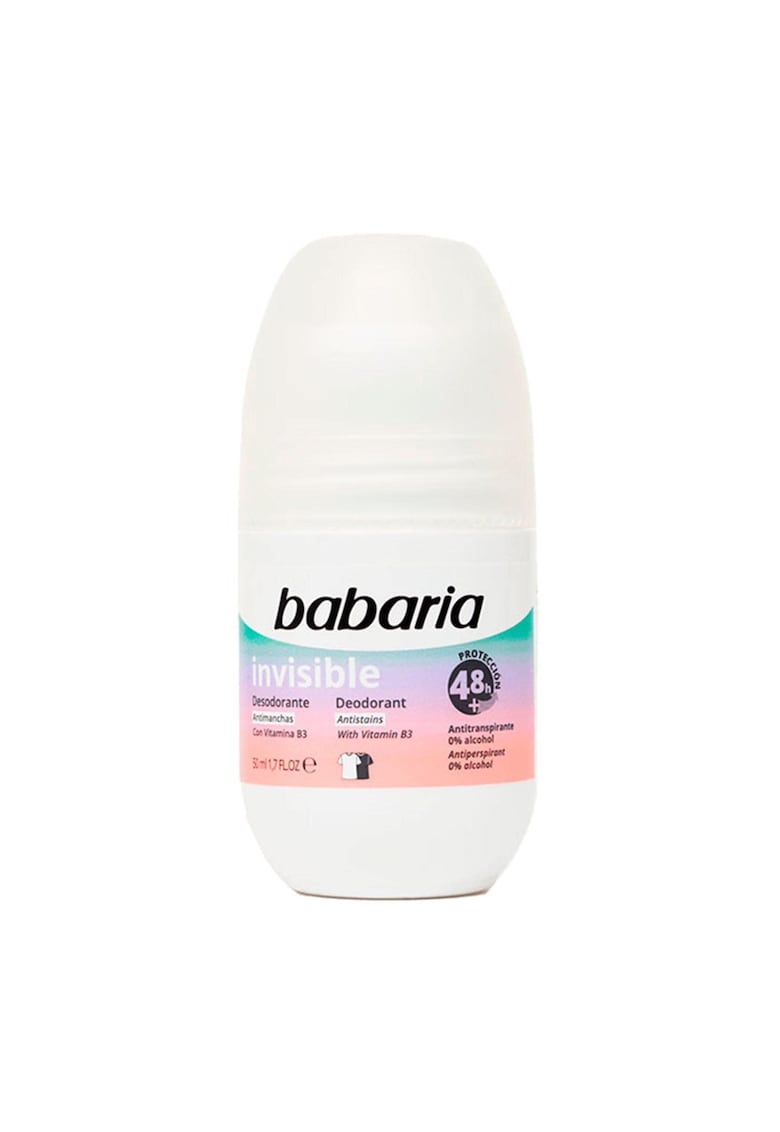 Deodorant roll-on fara alcool anti pete albe - Invisible - 50 ml