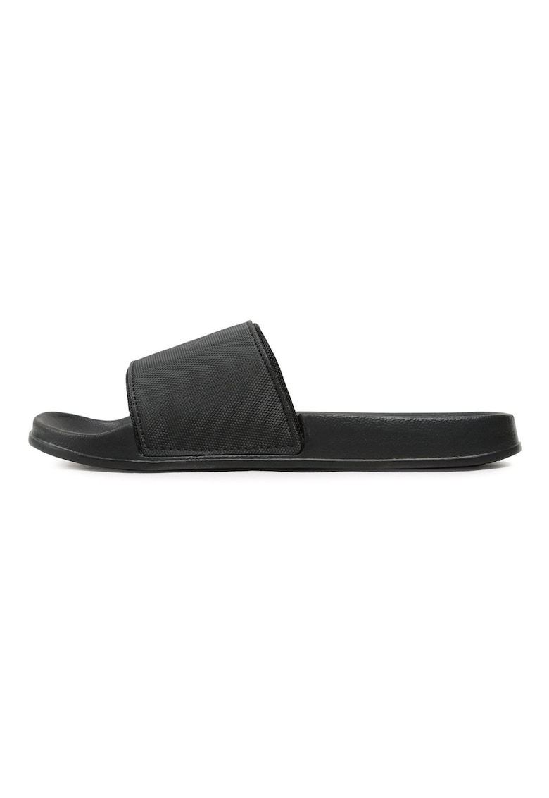 Papuci flip-flop barbati - 300504208 - Piele ecologica - Negru