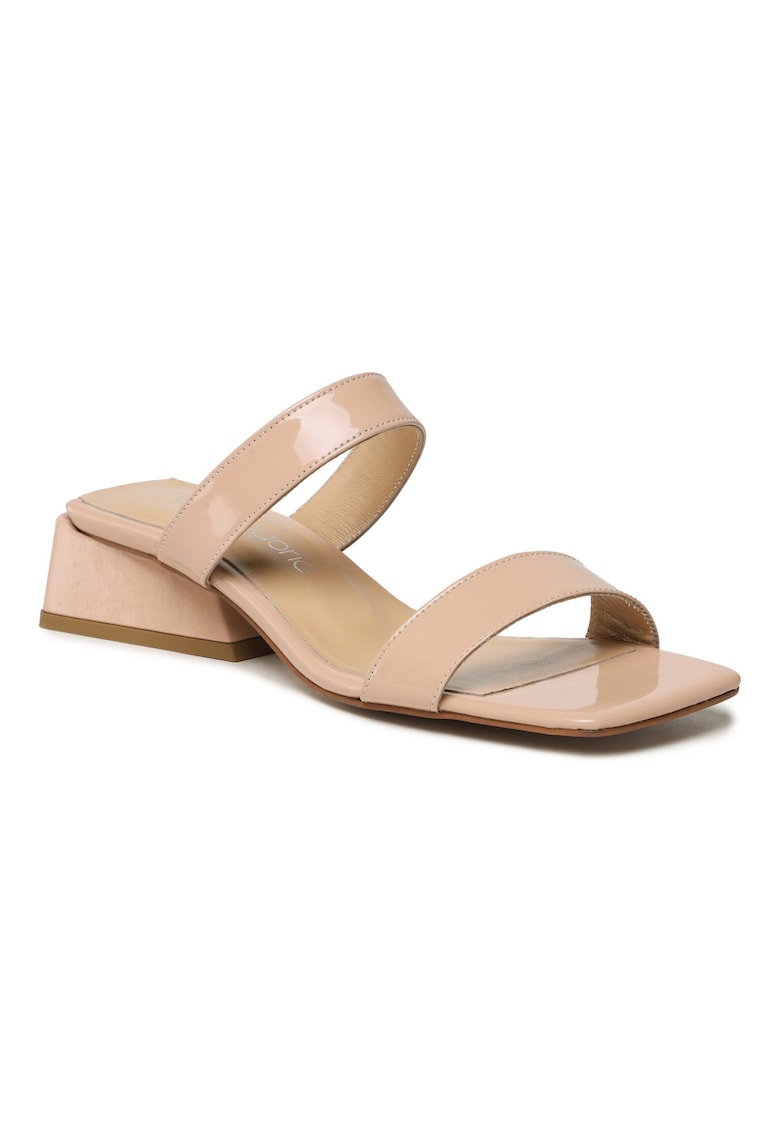 Papuci flip-flop dama - Piele naturala