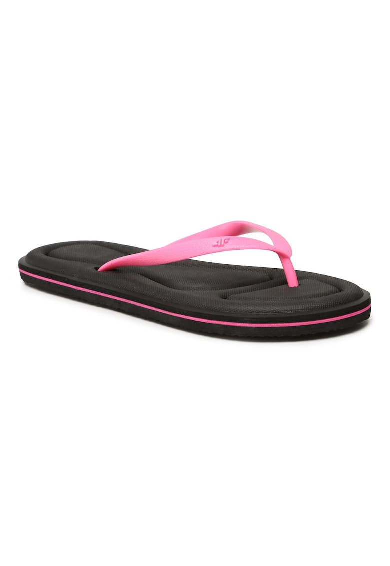 Papuci flip-flop dama - Textil - Negru
