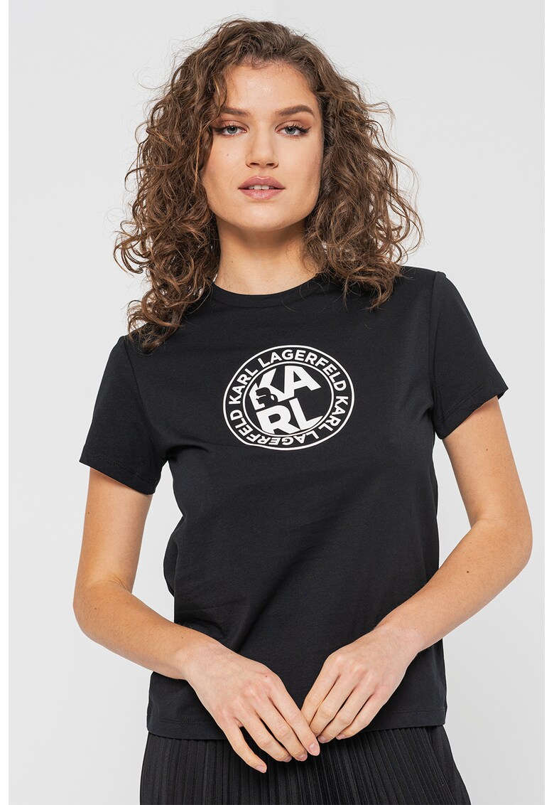 Tricou de bumbac organic cu imprimeu logo
