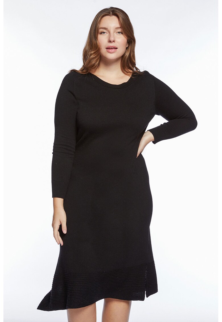 Rochie midi tricotata fin