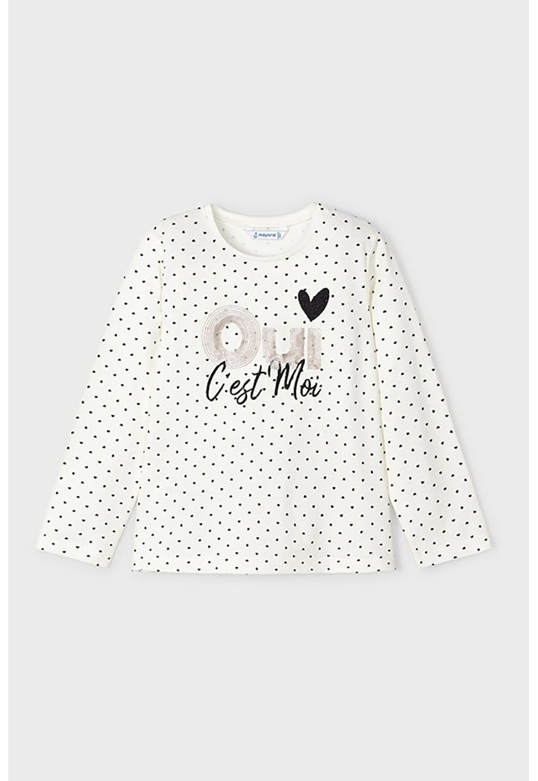 Bluza din bumbac cu imprimeu