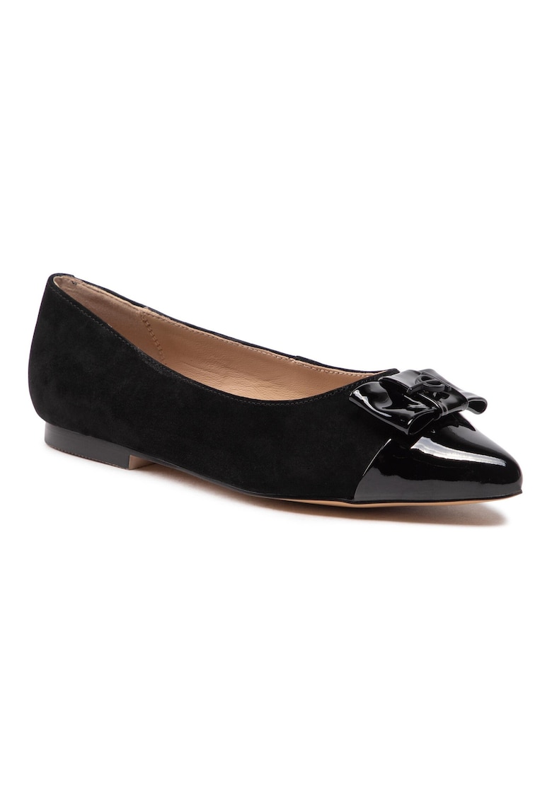 Balerini dama - 301507475 - Piele naturala - Negru - Negru