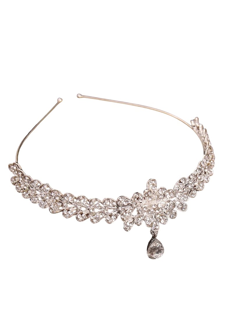 Accesoriu de frunte - argintiu - cu pietre - Majka C1 -