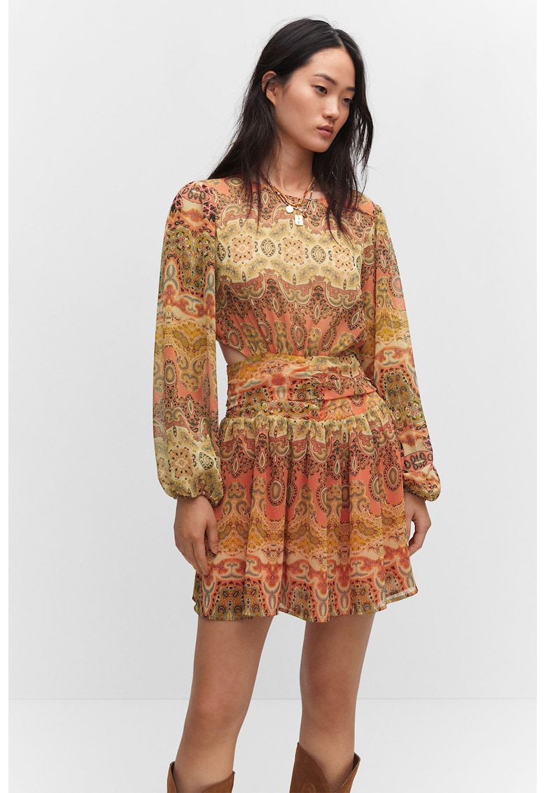 Rochie mini evazata cu decupaje Oli
