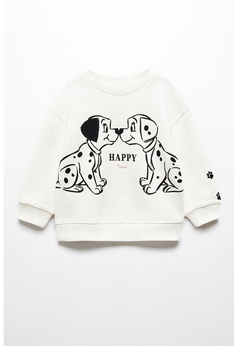 Bluza de trening cu imprimeu cu 101 Dalmatieni Happy