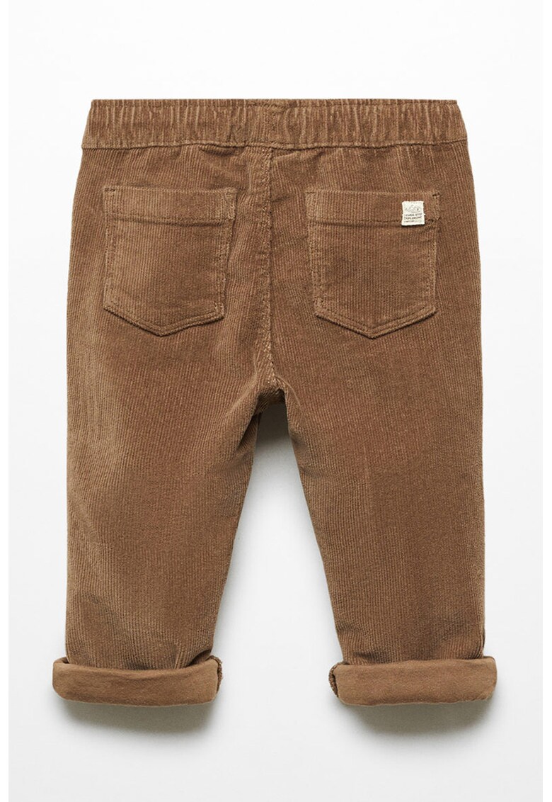 Pantaloni de reiat cu snur in talie Moritz