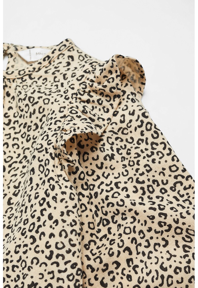 Bluza de bumbac cu animal print feli