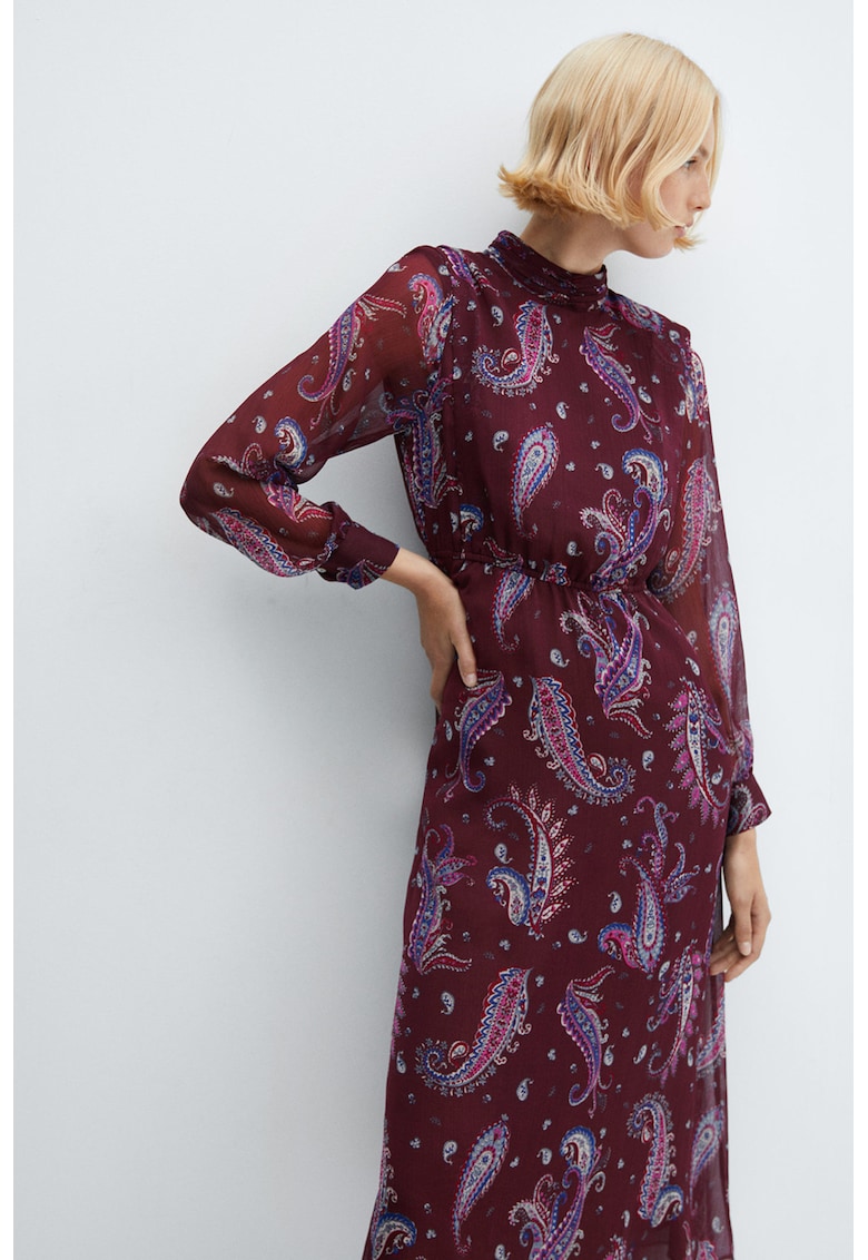 Rochie midi cu imprimeu paisley Sandy