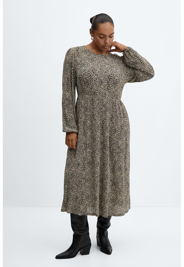 Rochie midi cu imprimeu Linus