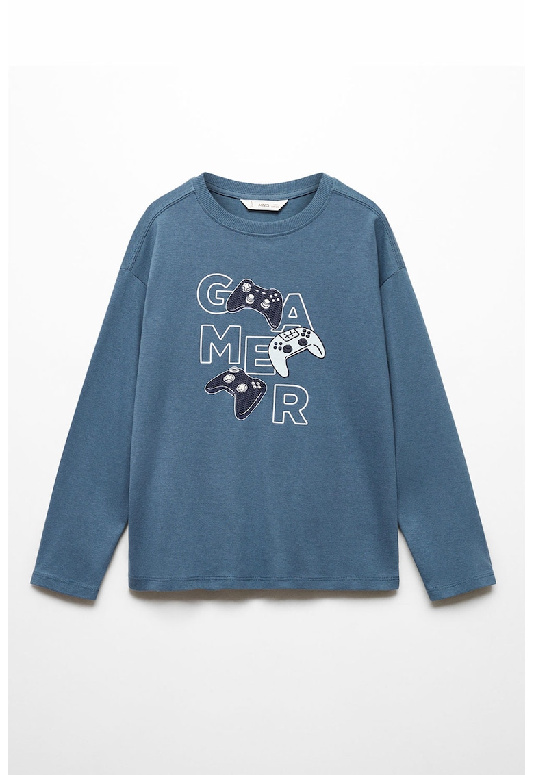 Bluza de bumbac cu imprimeu Pads
