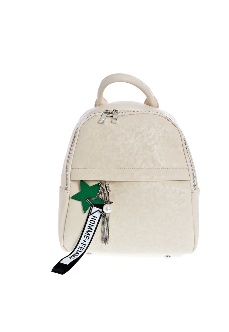 Rucsac crem cu accesorii vesele