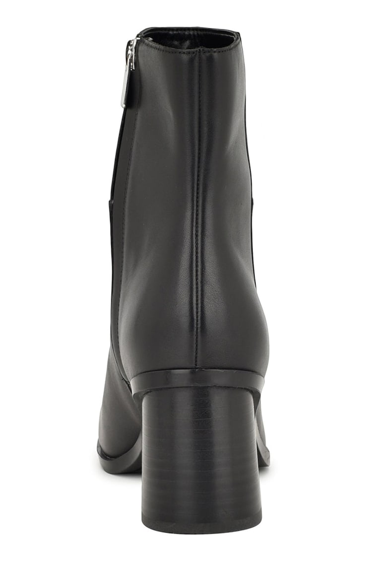 Botine de piele cu toc masiv Dither
