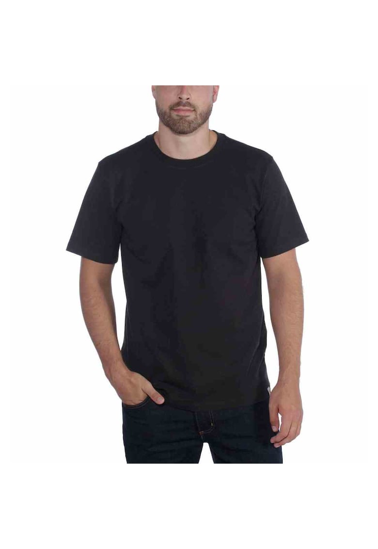 Tricou pentru barbati - Jerseu/Bumbac - Negru -