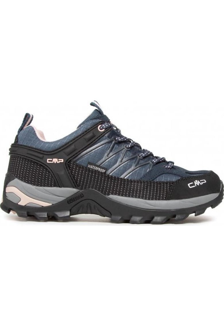 Ghete de trekking pentru femei - Piele naturala/Textil - Gri/Roz -