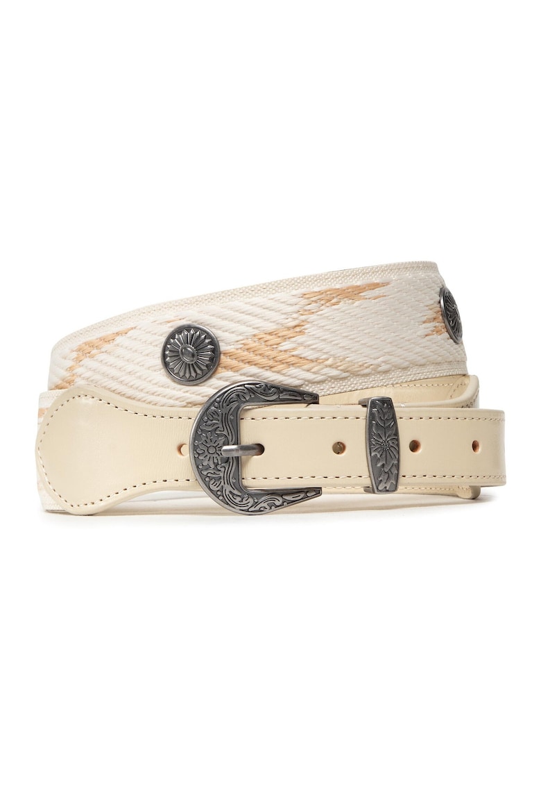 Curea dama - 301611981 - Piele naturala - Bej - M - Bej