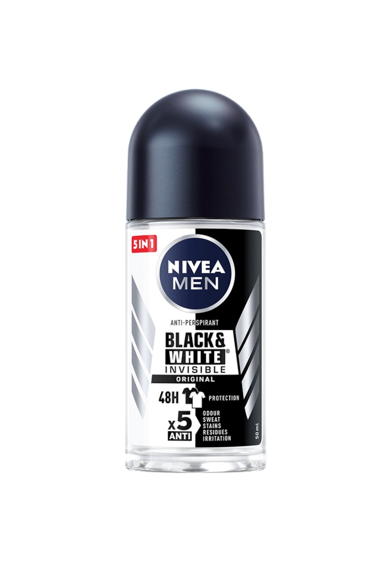 Antiperspirant Roll-on Men Black&White Invisible Original 50ml