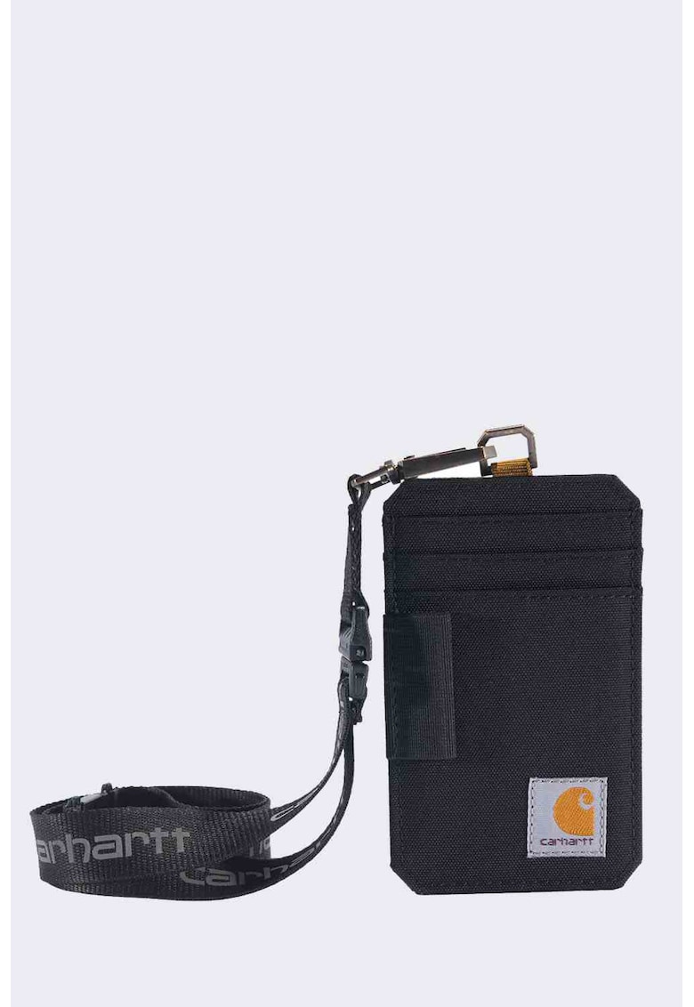 Portofel carduri cu snur - Nailon - Negru