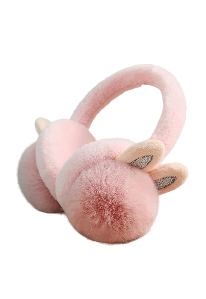 Casti de protectie impotriva frigului si a vantului pentru femei - model calduros cu urechiuse de iepuras - tematica fluffy bunny butt - marime universala - EFAYN