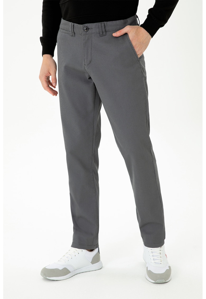 Pantaloni uni cu 5 buzunare