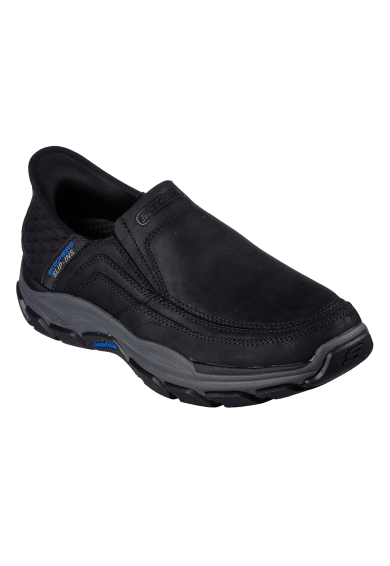 Pantofi sport - barbati - RESPECTED ELGIN 204810-BLK negru - SLIP INS - piele ecologica -