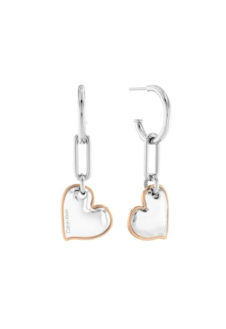 Cercei Woman’s Collection heart 35000304 - Argintiu - Rose gold