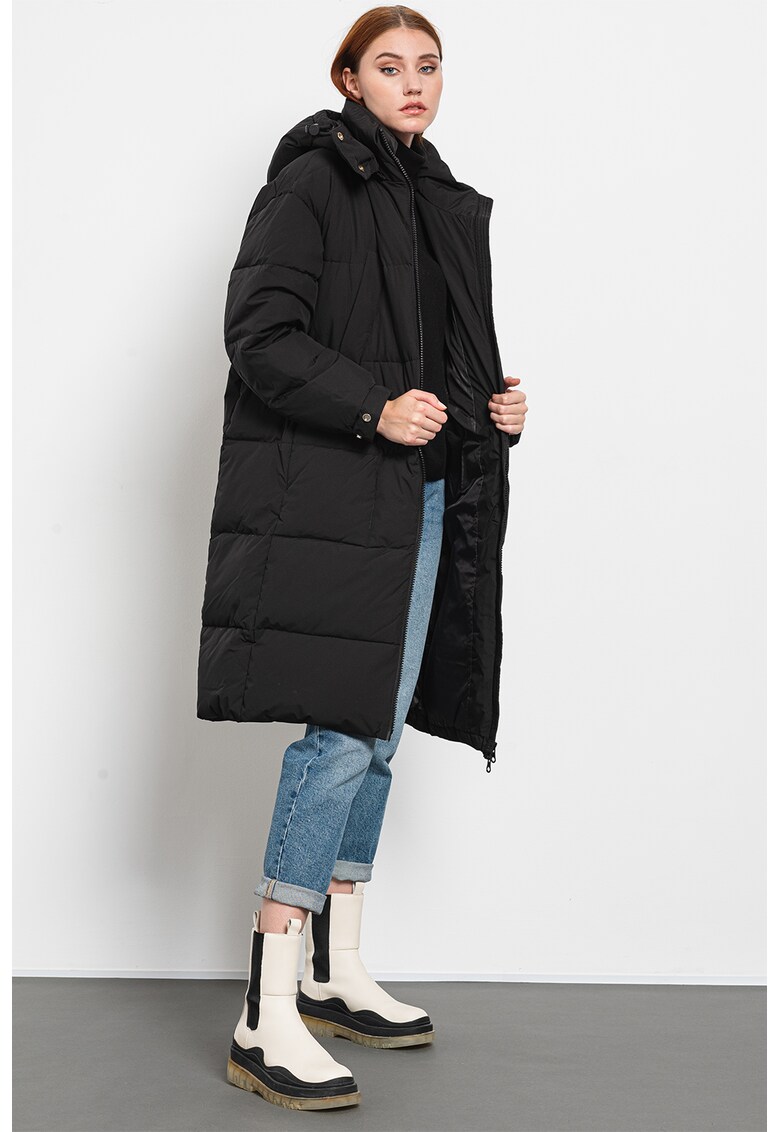 Geaca cu umplutura de puf si gluga detasabila Ben