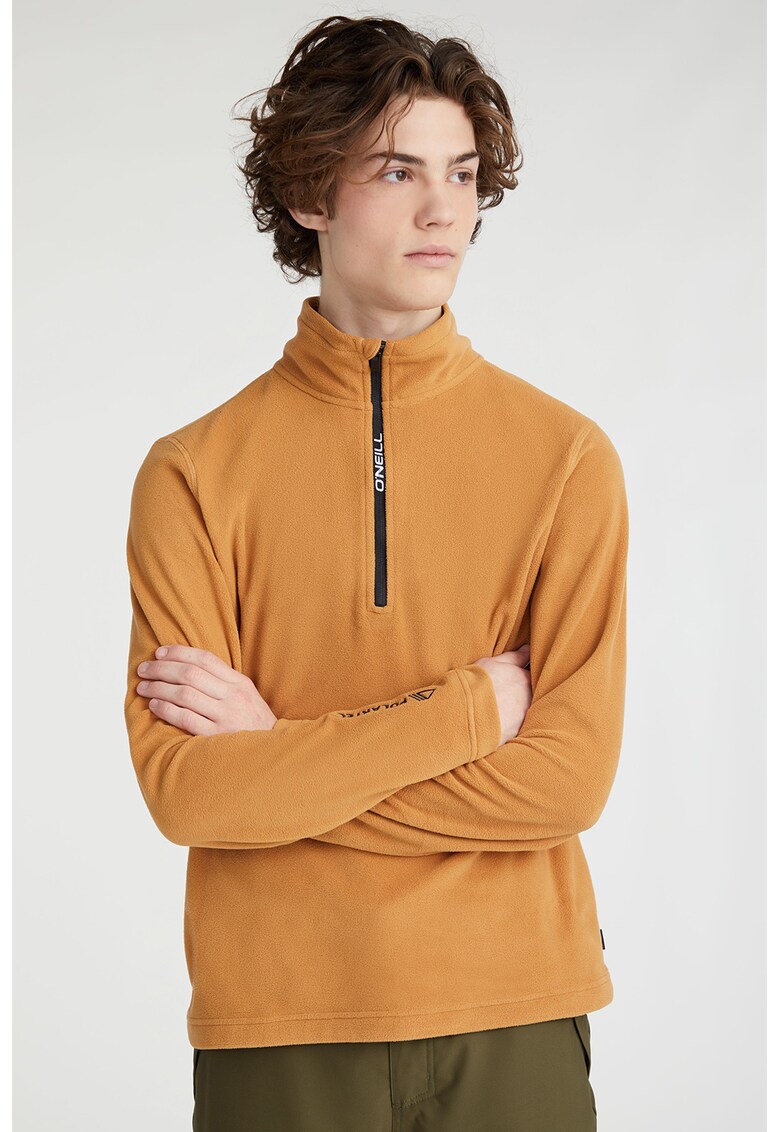 Bluza regular fit din material fleece pentru treking si drumetii