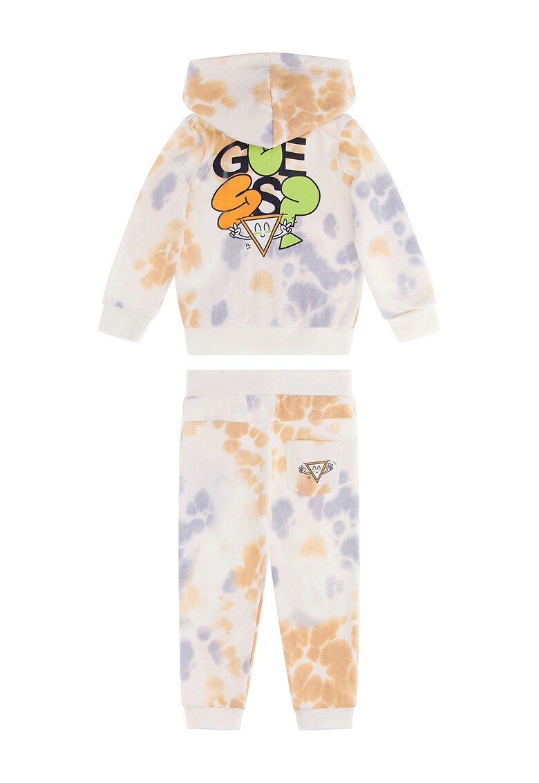 Costum sport tie-dye cu gluga