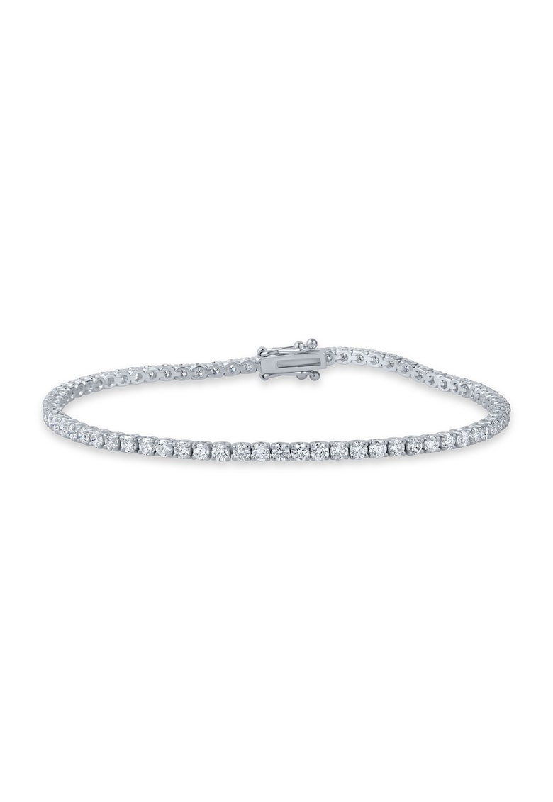 Bratara Tennis din Aur Alb de18K cu Diamante Naturale de 3.0 Carate