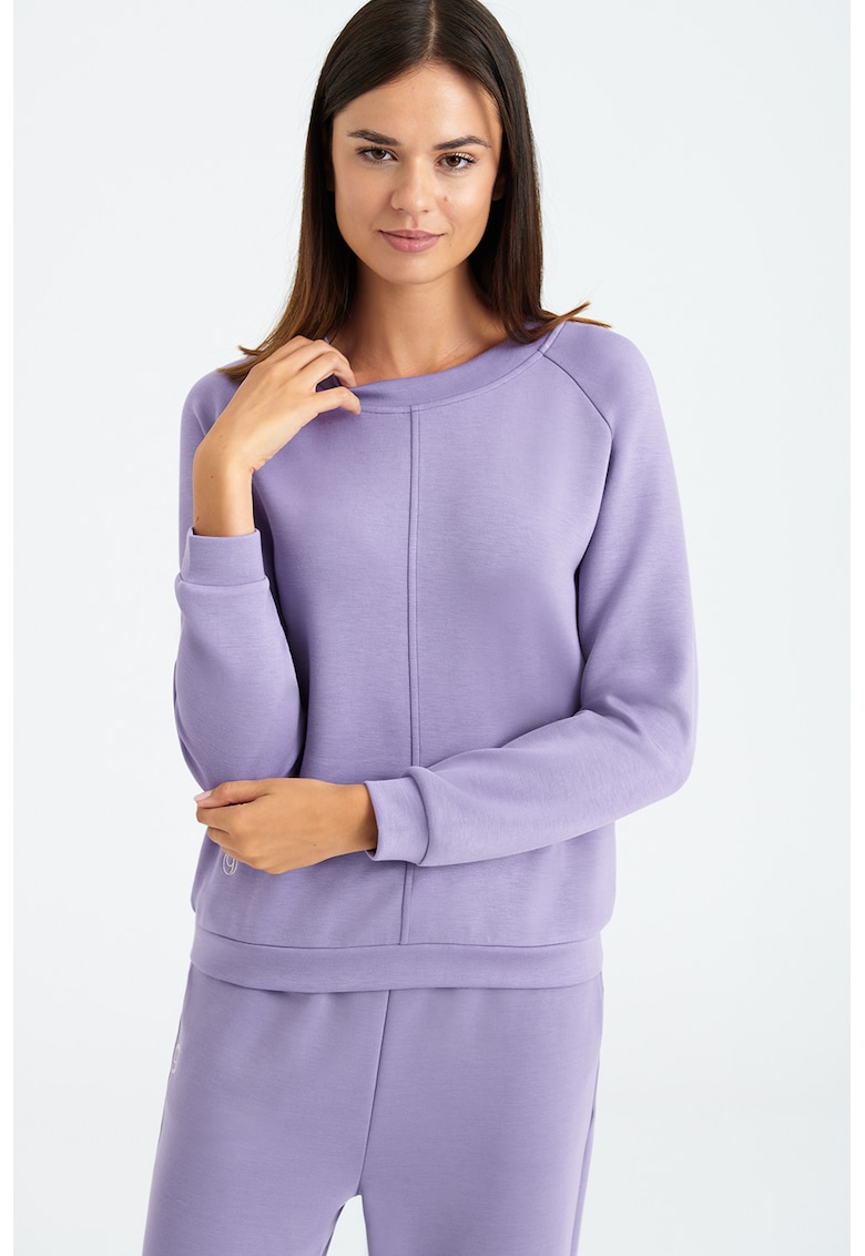 Bluza de trening cu guler rotund