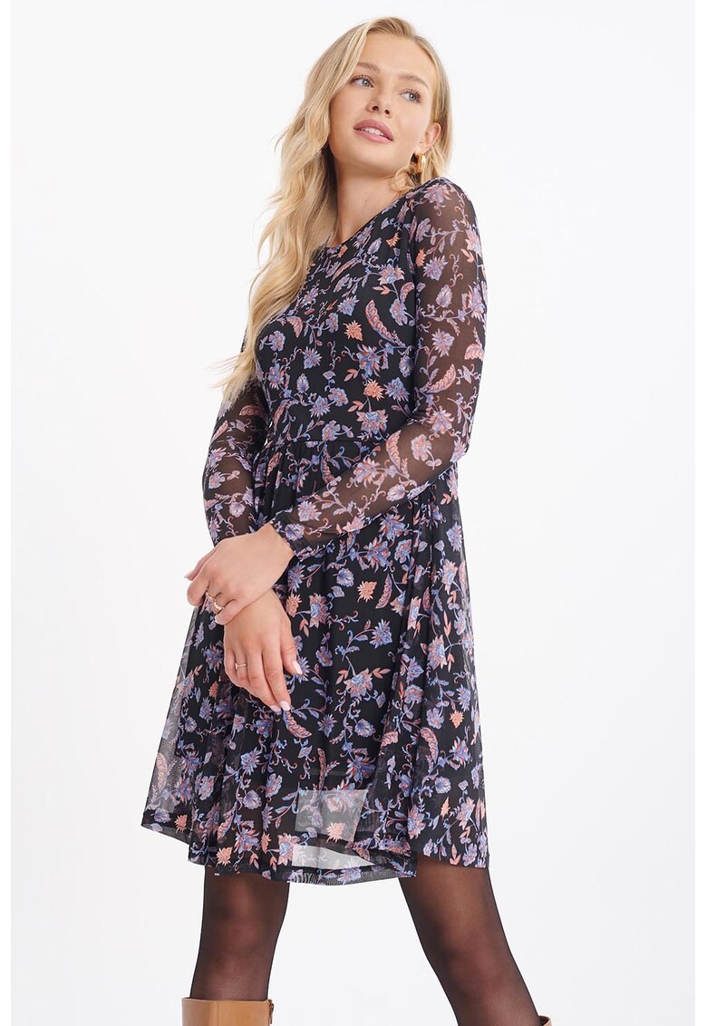Rochie mini cu model floral