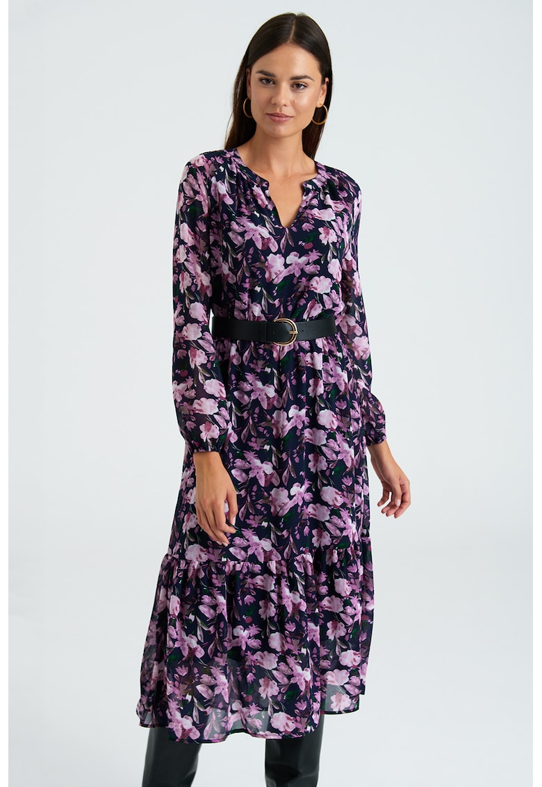 Rochie midi cu model floral