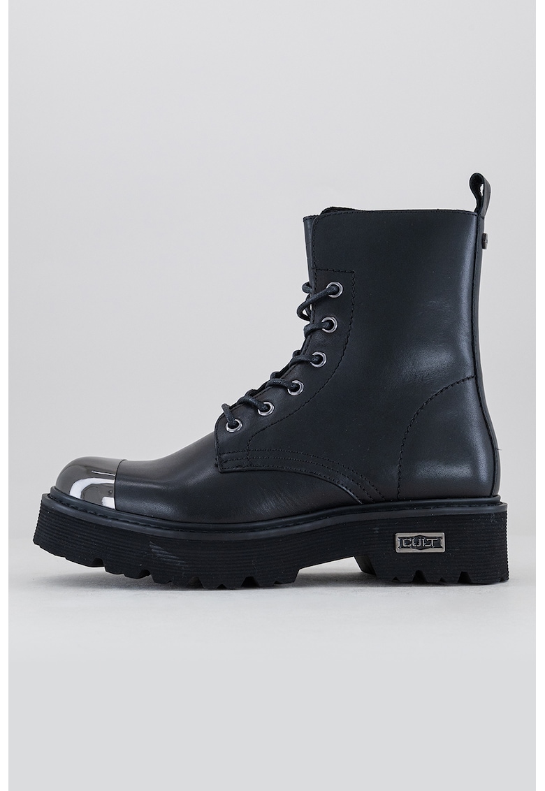 Bocanci din piele Slash 3037 - Negru