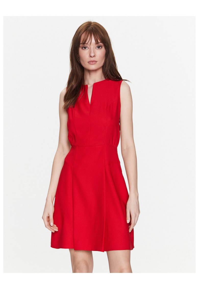 Rochie dama - Poliester - 302520824 - Rosu
