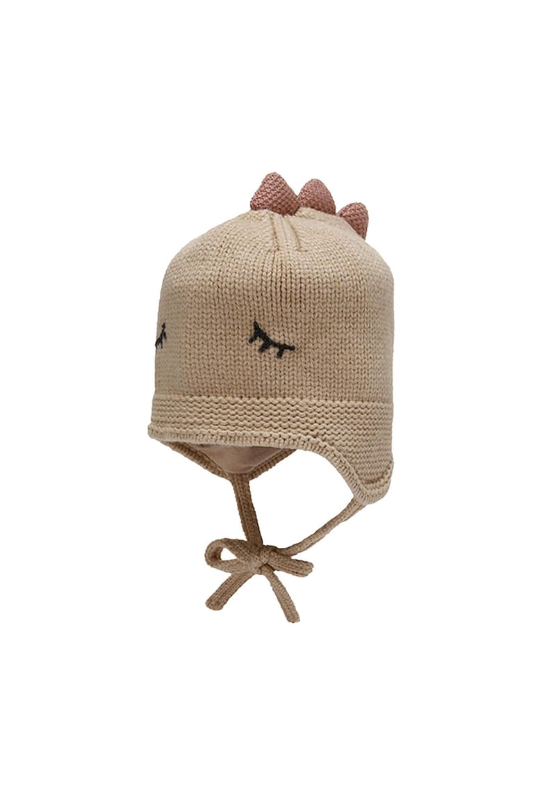 Caciula pentru copii - model dinozaur somnoros cu prindere sub barbie - tematica sleepy world - 1 – 3 ani - EFAYN