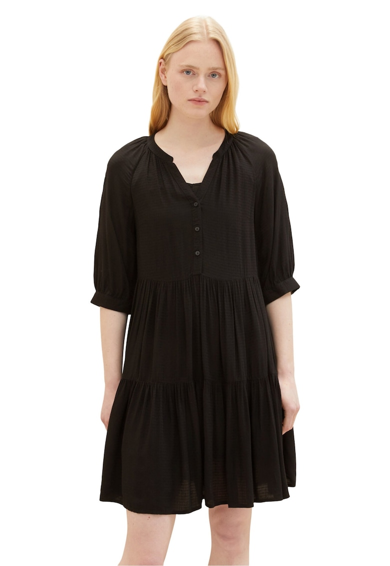 Rochie dama - 301798095 - Viscoza - Negru - Negru