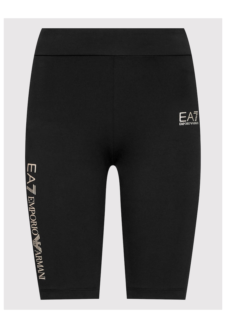 Pantaloni scurti dama - EA7 Emporio Armani - Bumbac - Negru