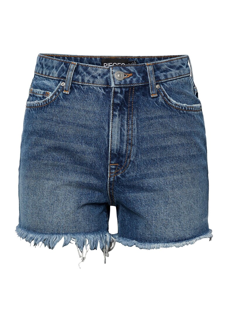 Pantaloni scurti dama - 301793731 - Bumbac - Albastru - Albastru