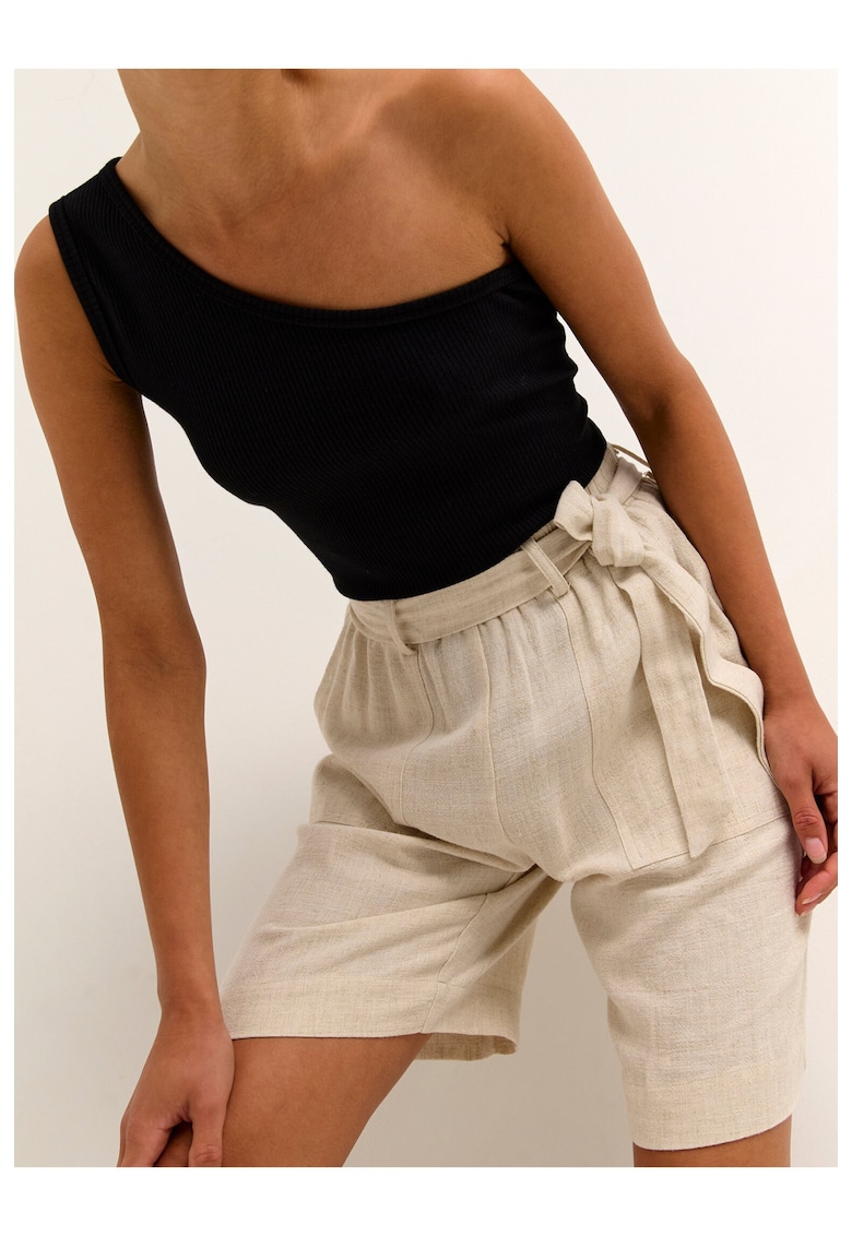 Pantaloni dama - 302185740 - Viscoza - Bej